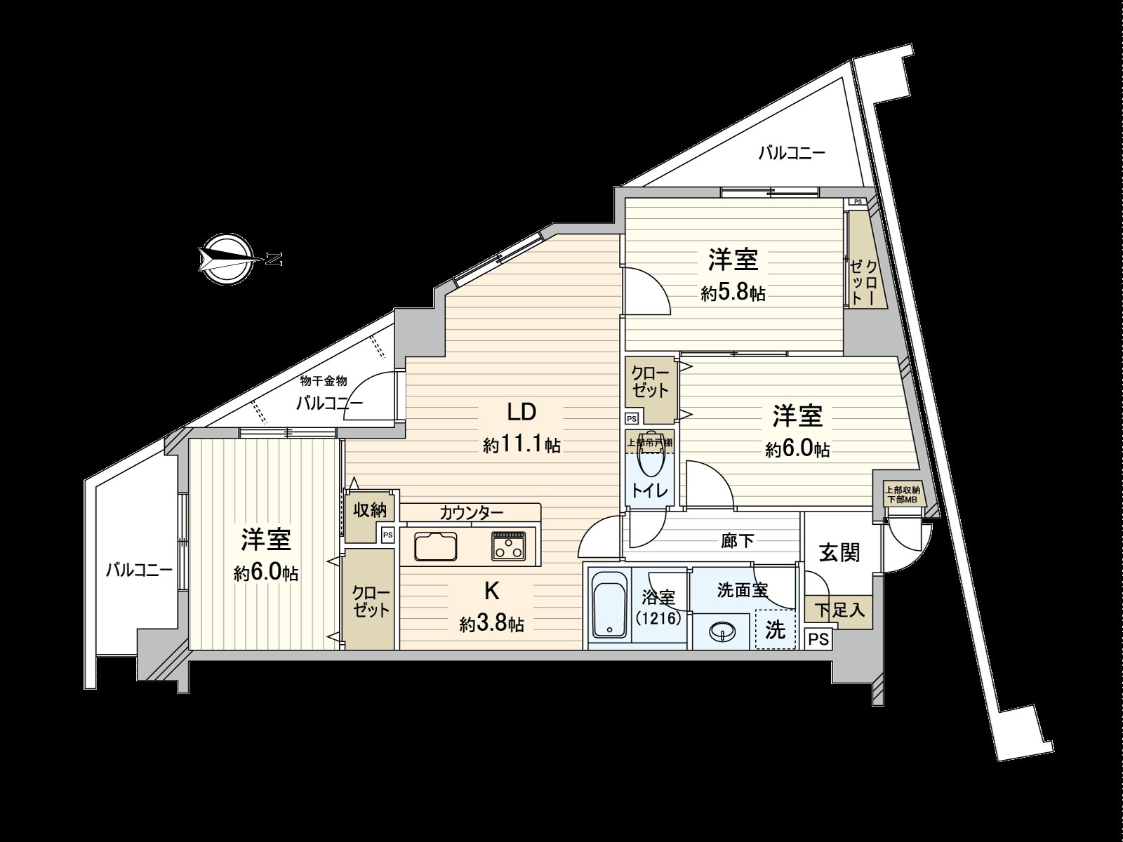 A 14-minute walk from Odakyu Odawara Line "Sobudaimae" Station