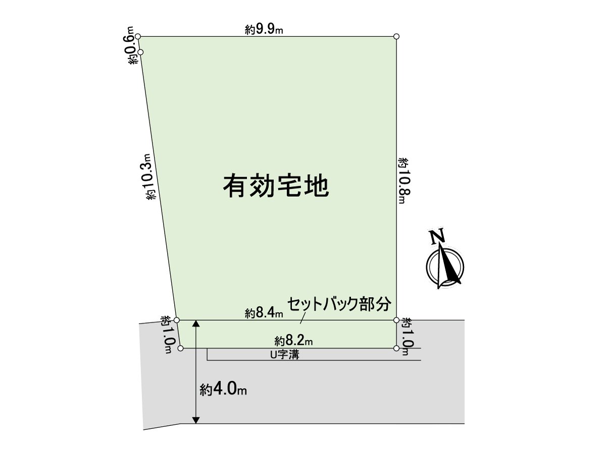 建築義務道路退縮之後的道路幅員是約4m