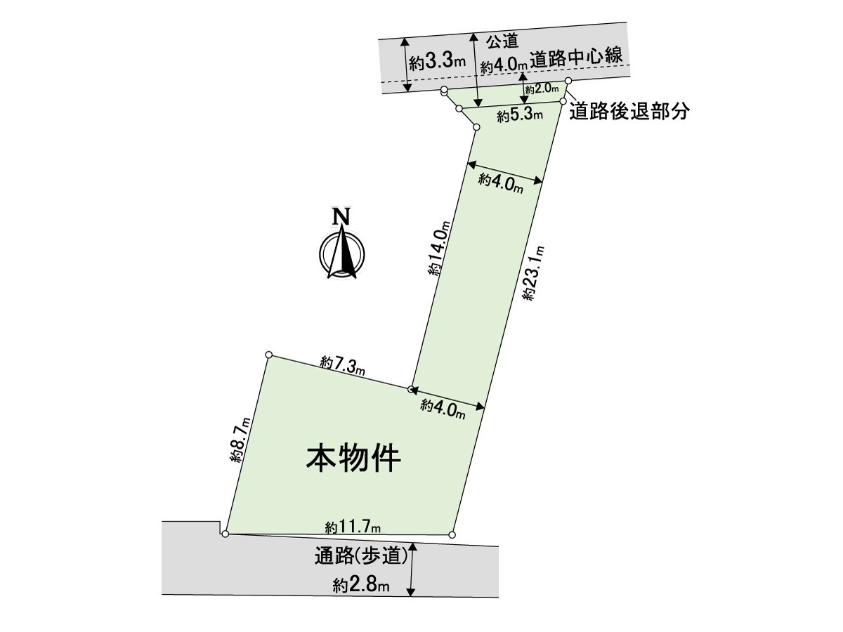 南側也有人行道，陽光良好
