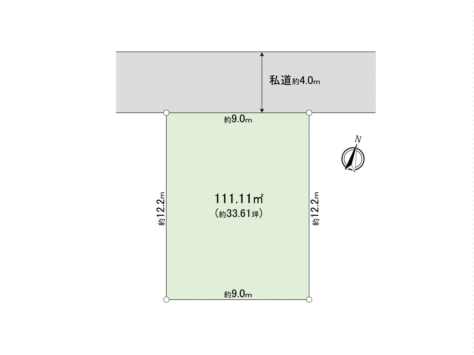 整形地土地面积：约33.6坪