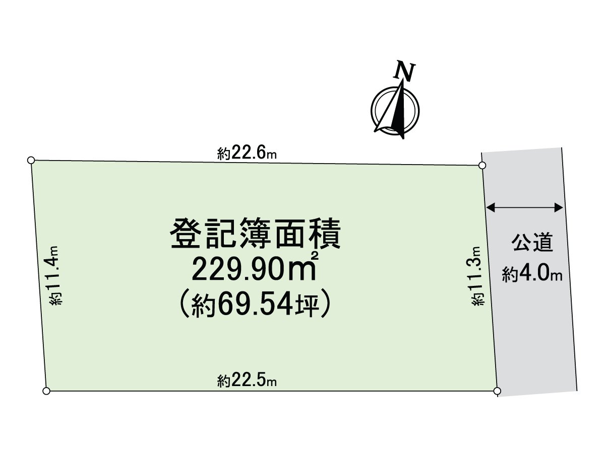 ◆区划图◆登记簿面积229.90平米(约69.54坪)