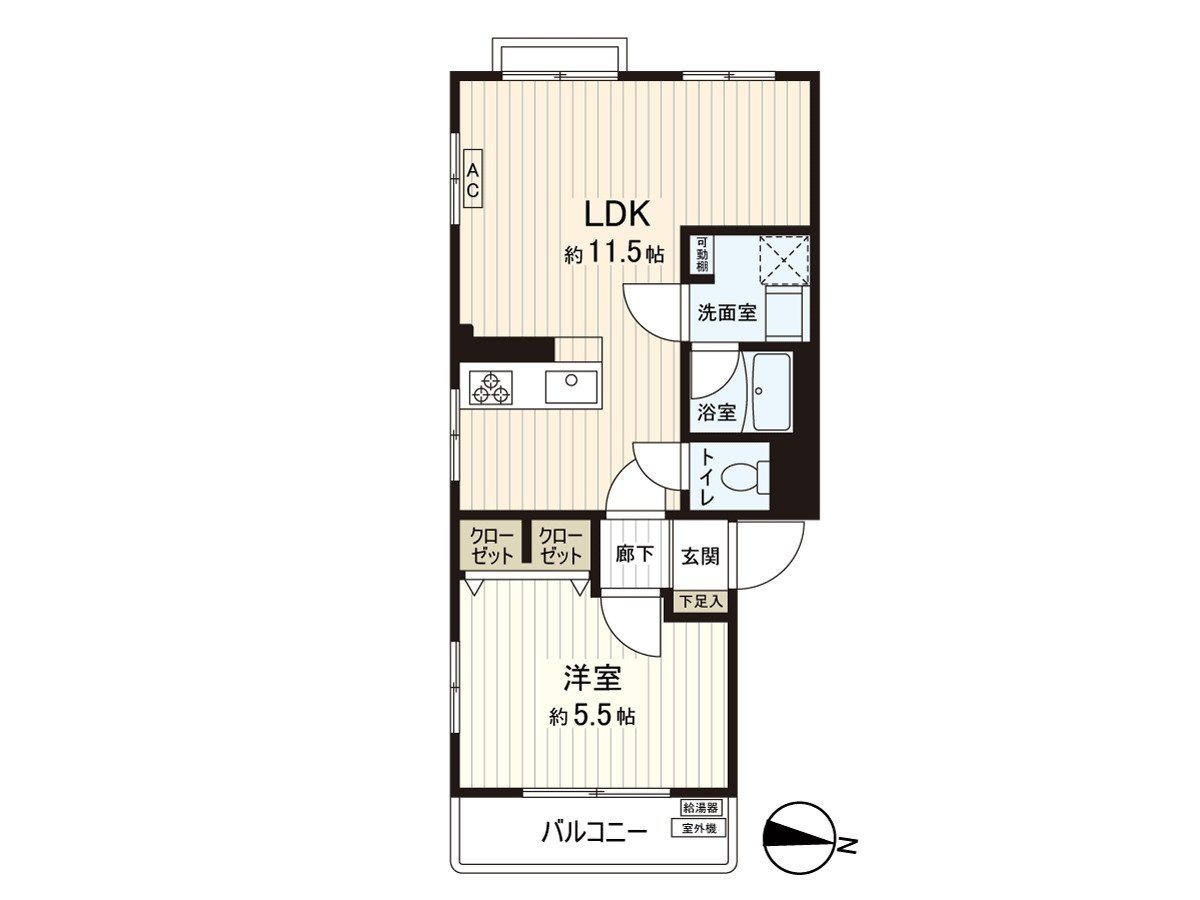 要1LDK、开放式厨房是非１度内览。