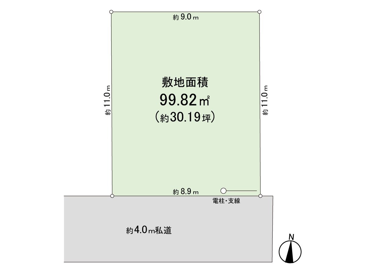 用地面积99.82平米(约30.19坪)