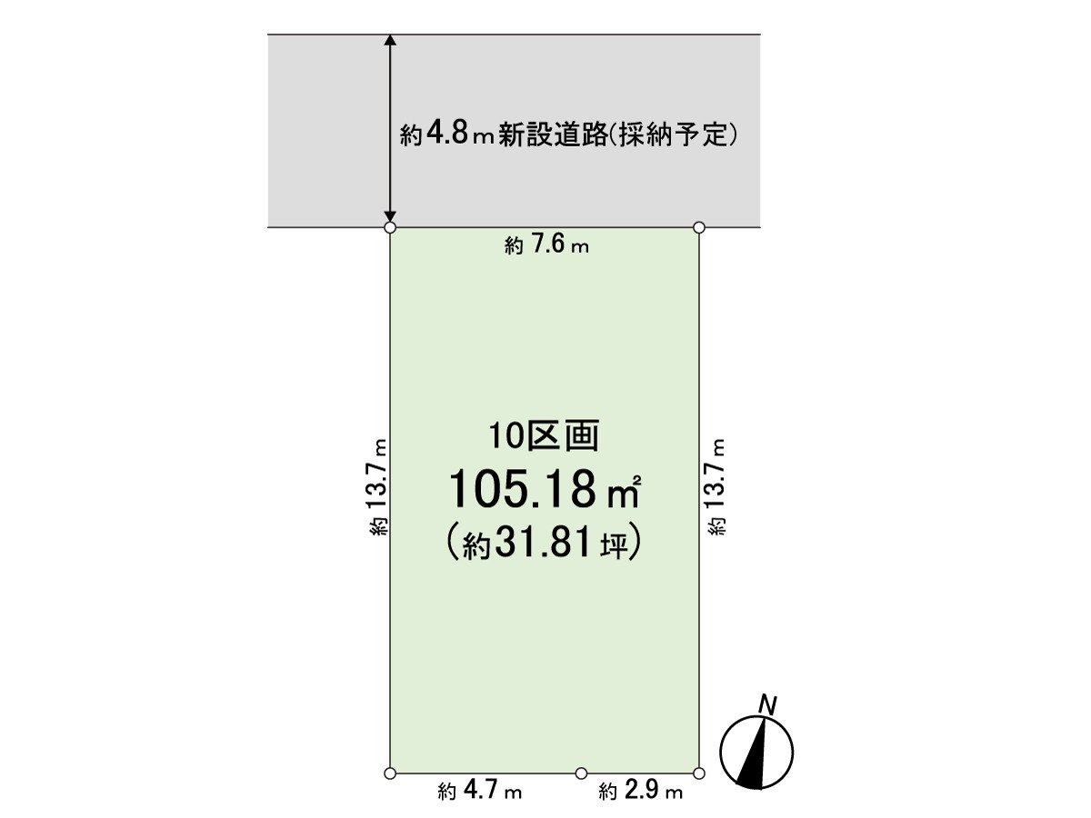 用地面积105.18平米(约31.81坪)
