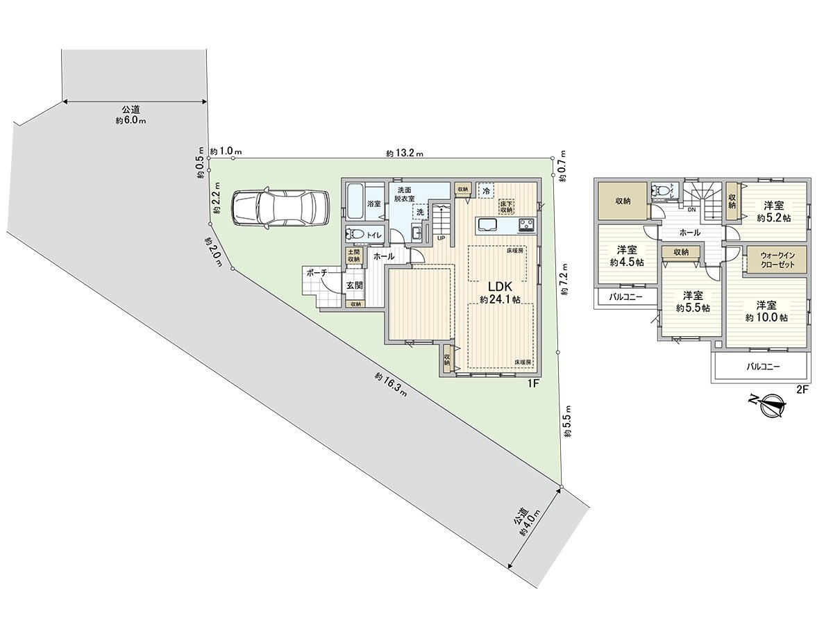 It is a certain about 24 quires of space LDK.