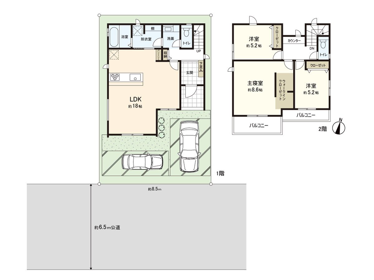 是3LDK+WIC+餐具室的房型。