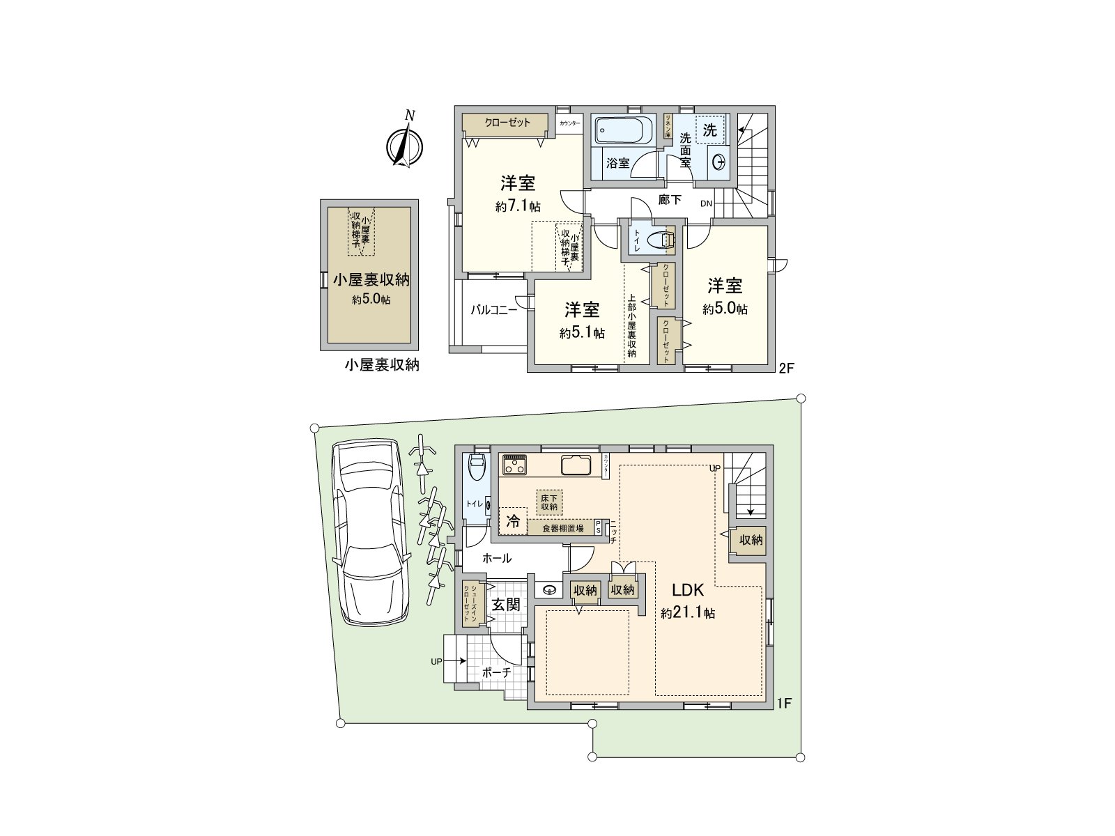 Please see Facilities ･ specifications of the Floor plan enhancement by all means.