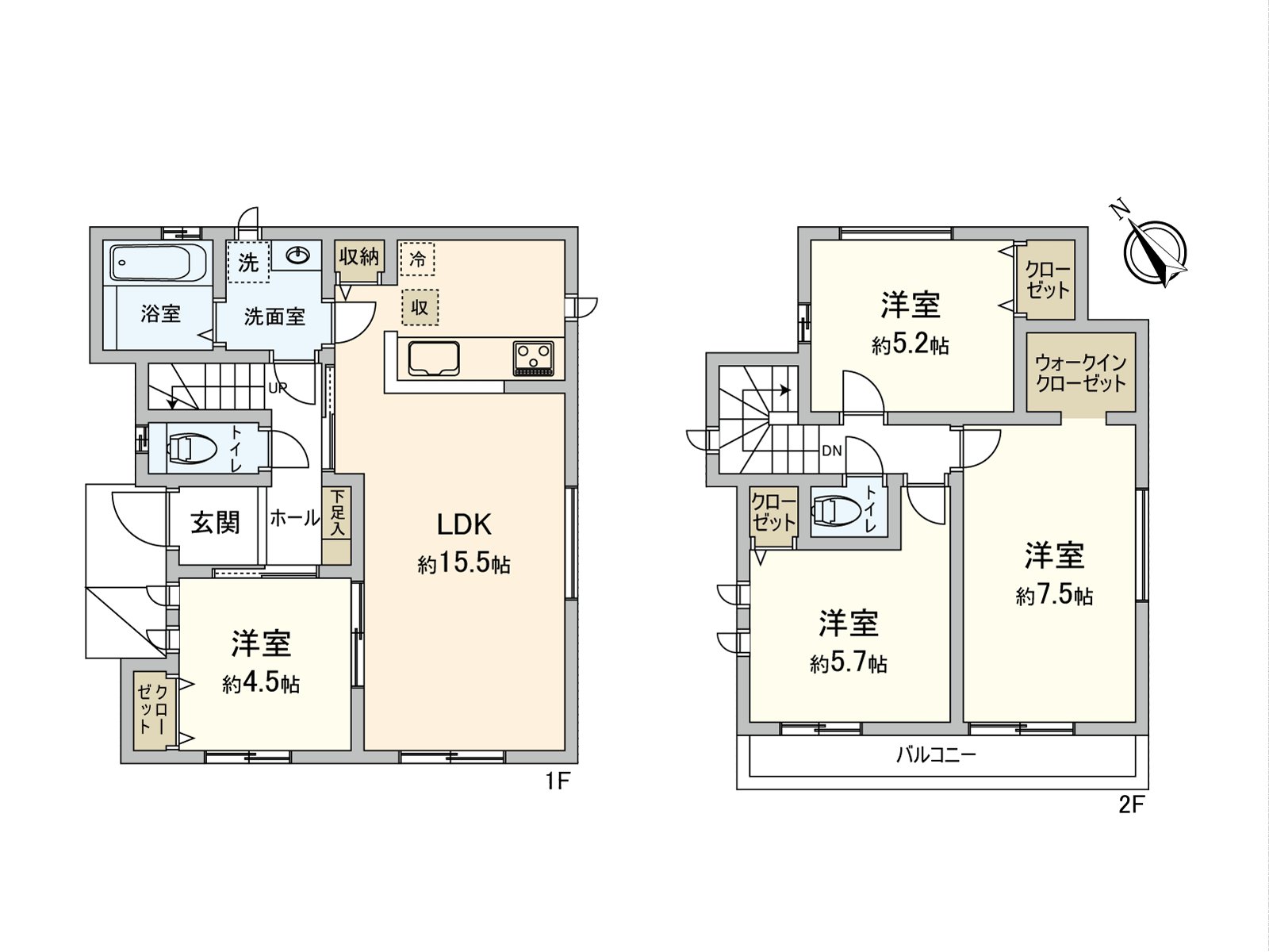 包括WIC在內，是有全居室收納的4LDK