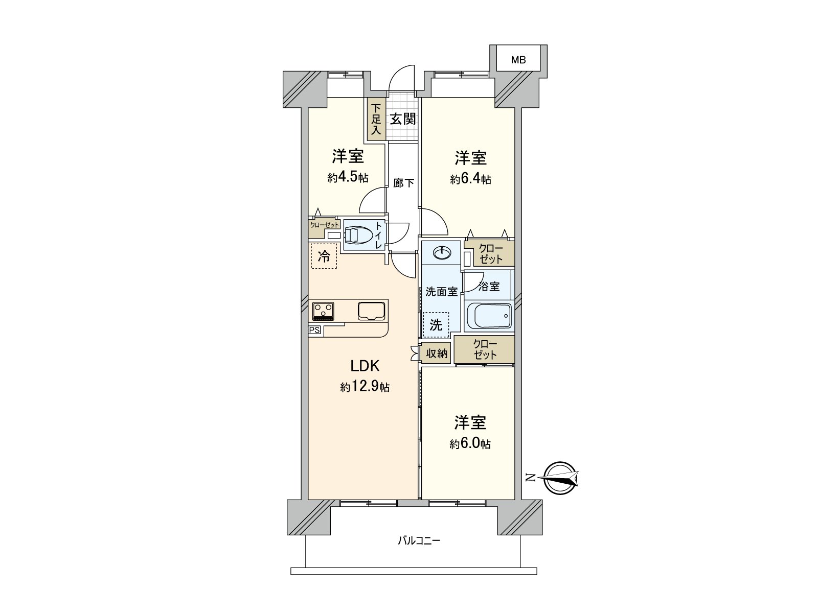 [reform Properties] 3LDK of the all rooms storing available