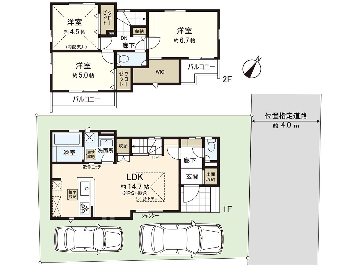 79.48 square meters of plottage 99.66 square meters (about 30.14 tsubo)/total floor area (about 24.04 tsubo)