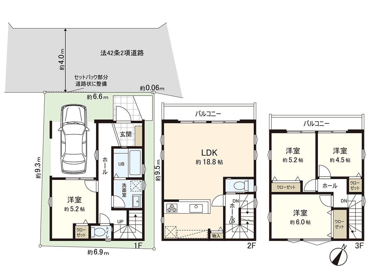 用地面积64.70平米(约19.57坪)/建筑面积102.12平米(约30.89坪)