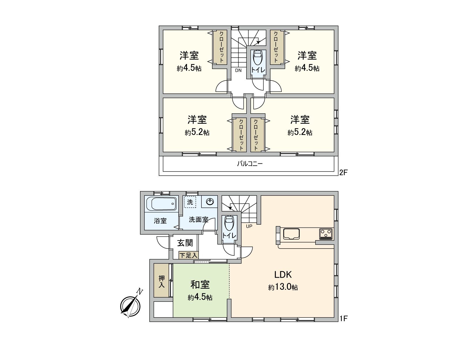 土地面积：103.08平米(约31.18坪)建筑面积：99.16平米(约29.99坪)5LDK！