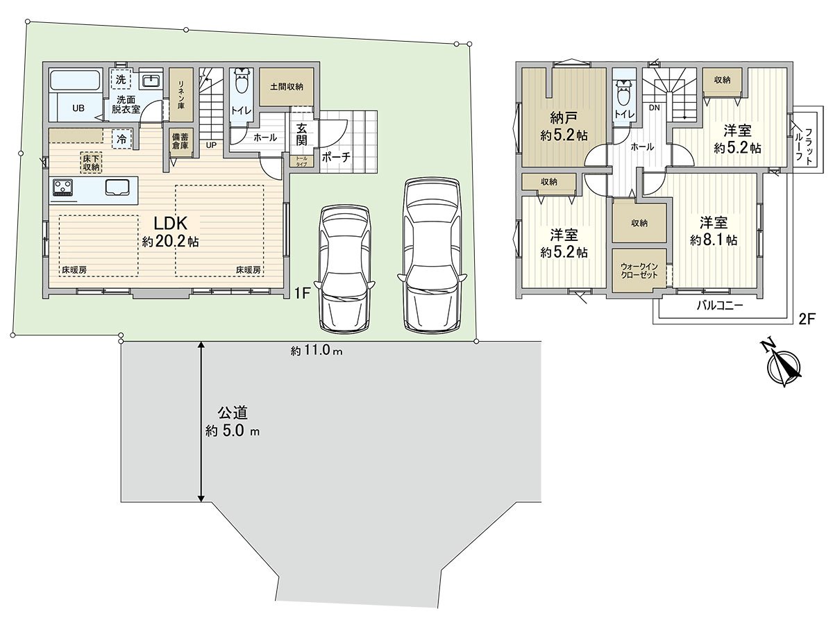 是3SLDK的家庭型的房型。约20张塌塌米LDK因为有所以不能渡过宽松的家族的时间吗？