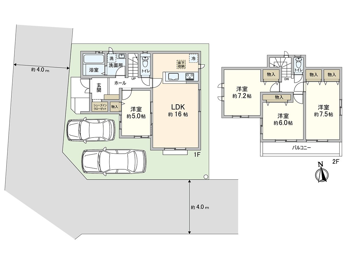 The all rooms has storing and seems to be able to effectively utilize house space.