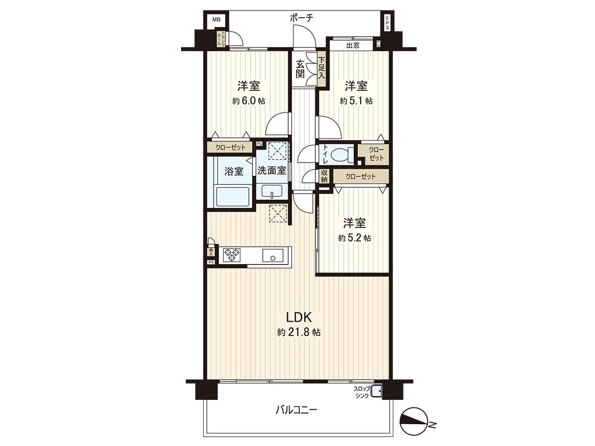 私人使用面積80.96平方公尺(約24.49坪)/陽台13.40平方公尺(約4.05坪)/門6.30平方公尺(約1.9坪)