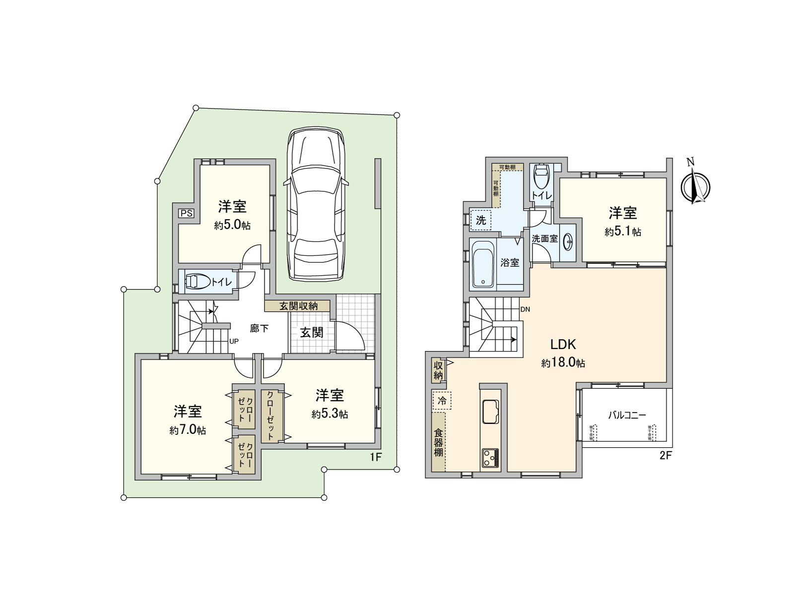 It is going to be completed spaciously in 4LDK ･ October, 2025