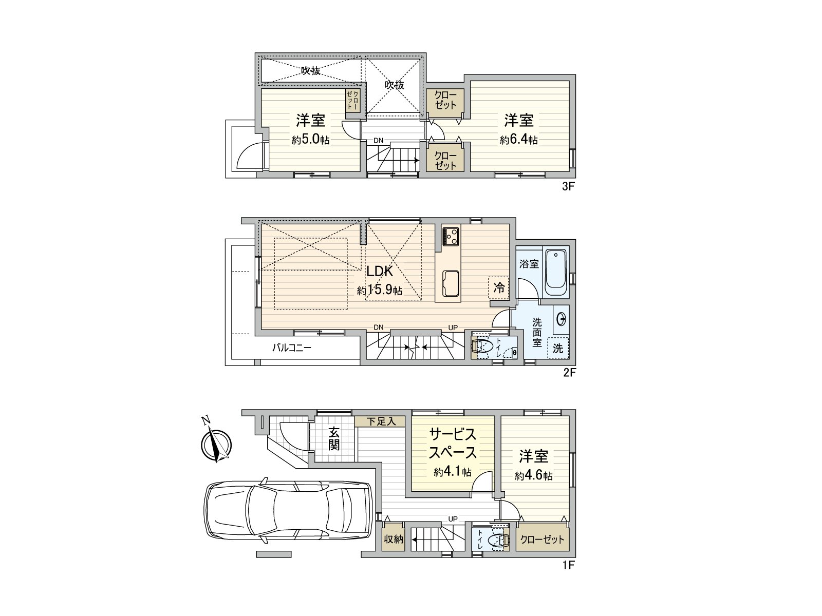 建築面積90.97平方公尺(約27.51坪)土地面積69.18平方公尺(約20.92坪)3SLDK