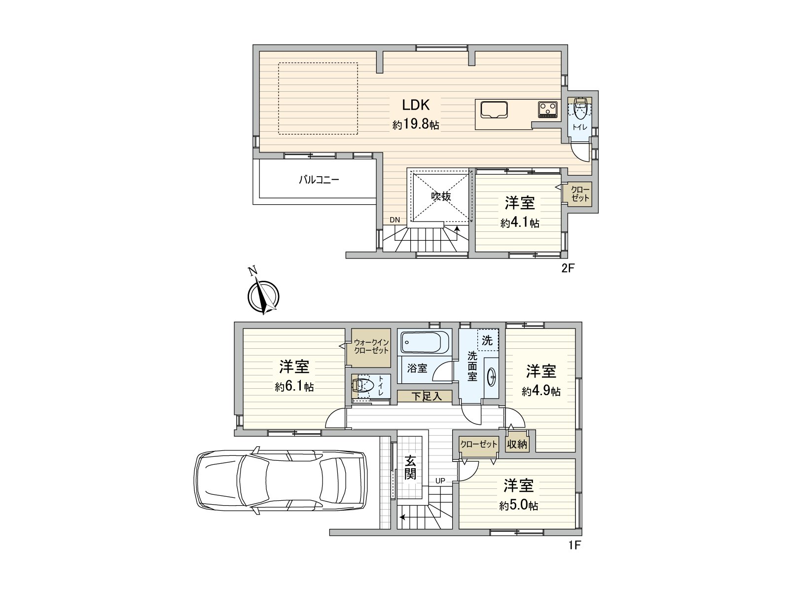 建築面積99.16平方公尺(約29.99坪)土地面積84.63平方公尺(約25.6坪)