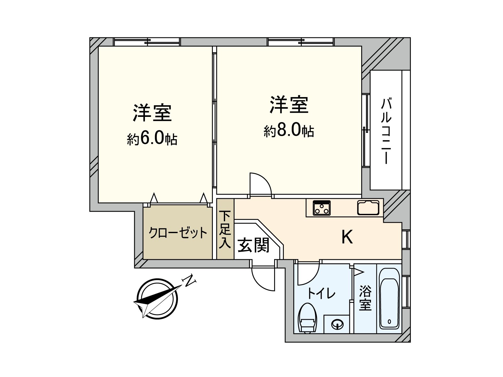 2K、边角房.2楼部分