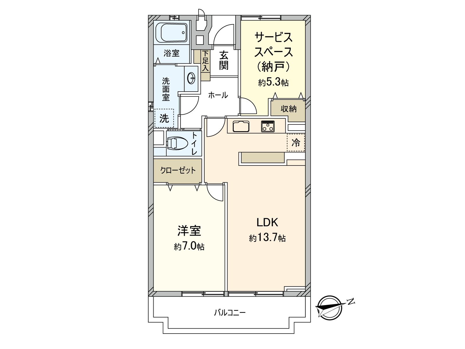 实际使用面积54.05平米1SLDK