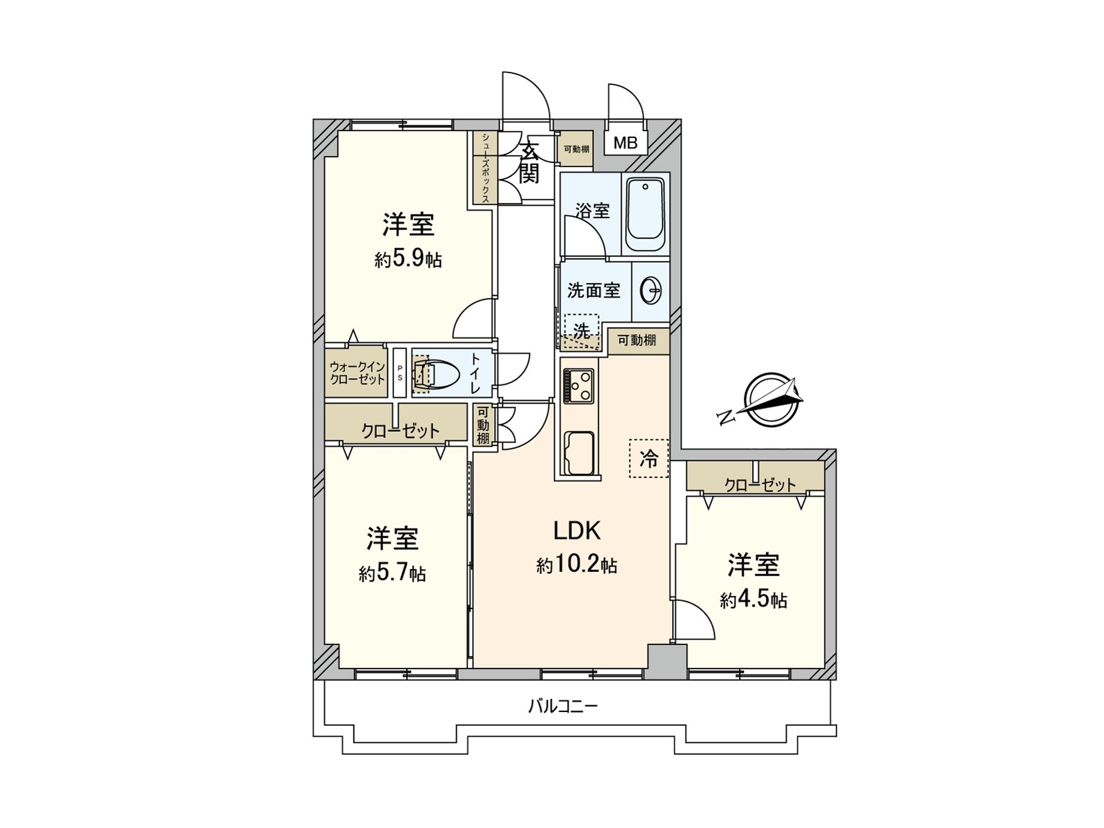 实际使用面积62.35平米(约18.86坪)阳台面积11.89平米(约3.59坪)建築年月1987年09月築