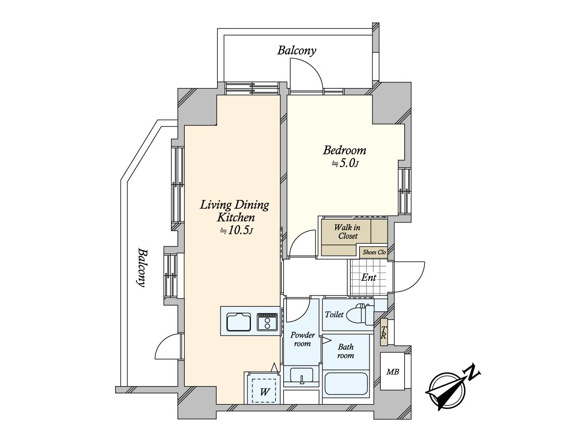 来自西南一侧阳台的风景