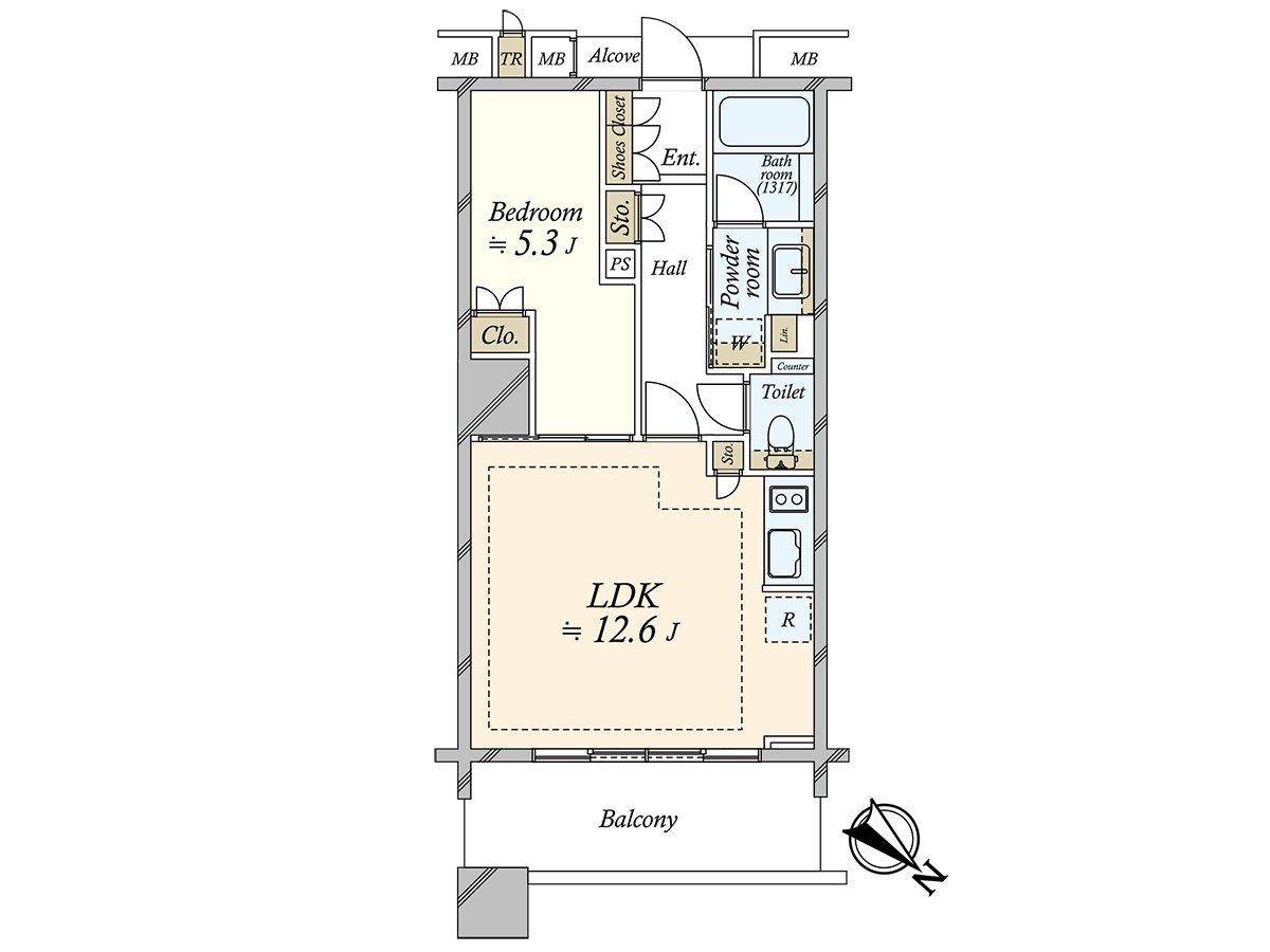 It is a storage room area in exclusive area: I include 0.31 square meters