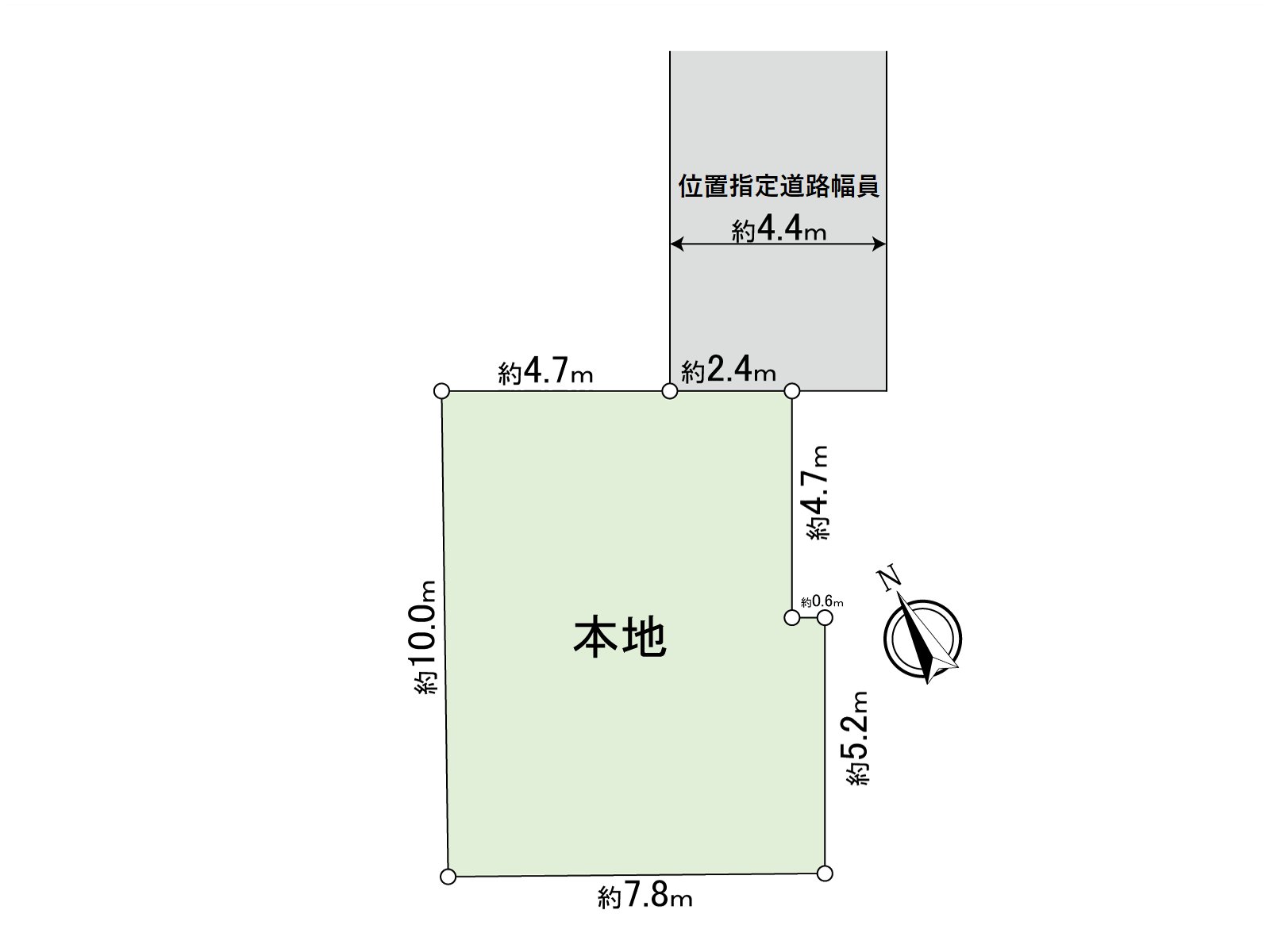 正在东北一侧的私道做接道。建筑面积比60%，容积率300%。能建造的建筑物计划例如有意向，请跟我们联系。