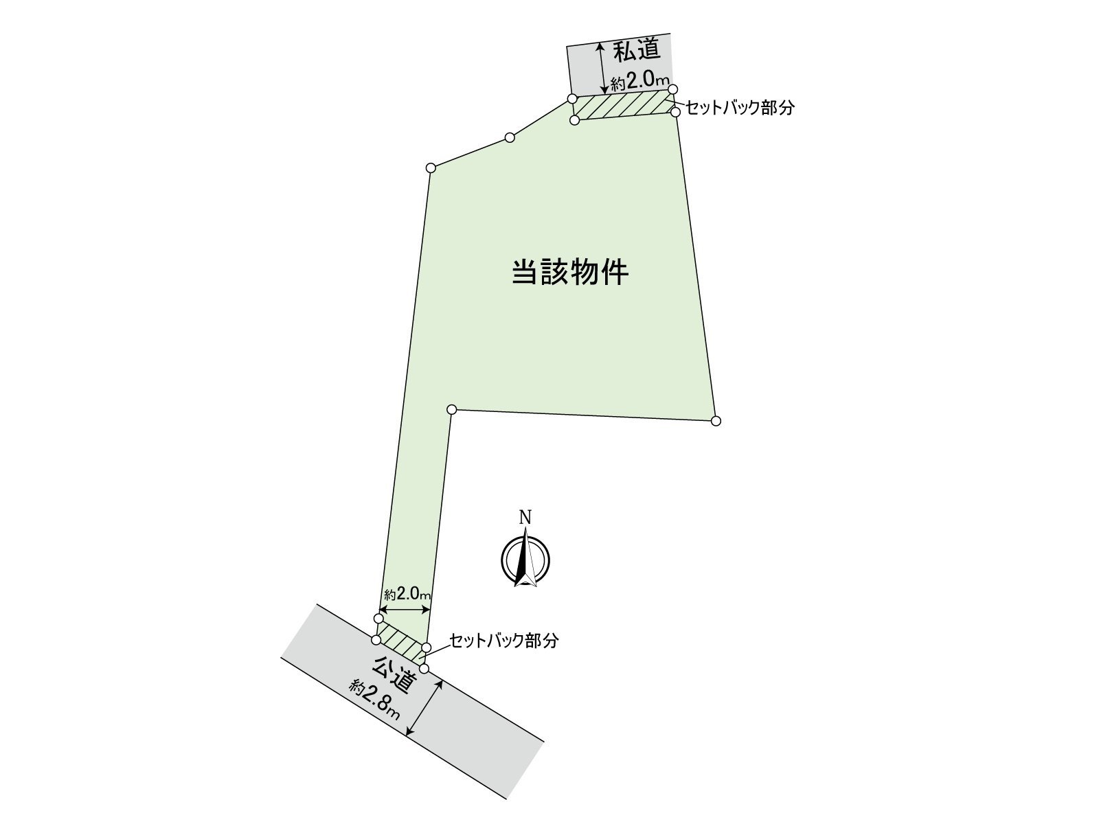 (包括約50.21坪/※建築義務道路退縮約5.2平方公尺在內)。用建築包含條件住宅用地銷售，沒有。能在喜歡的House廠商以及建築公司要建築。