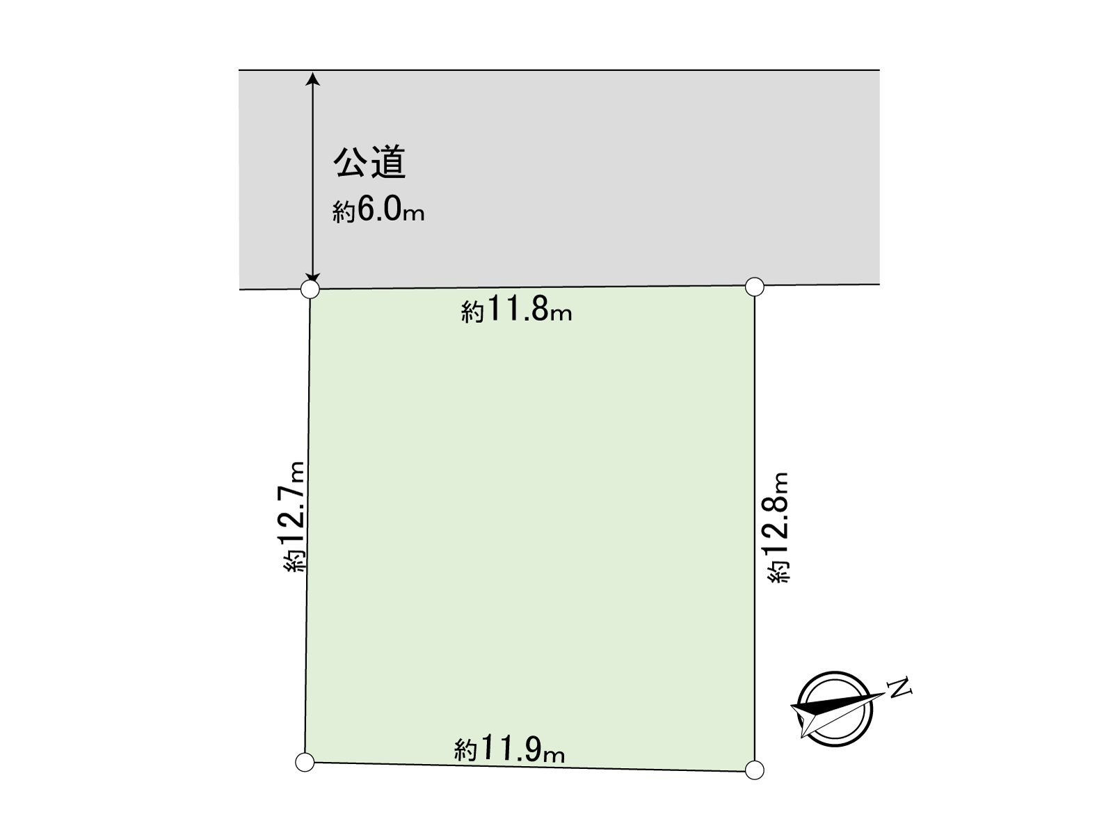 土地面积152.93平米(约46.26坪)的整形地