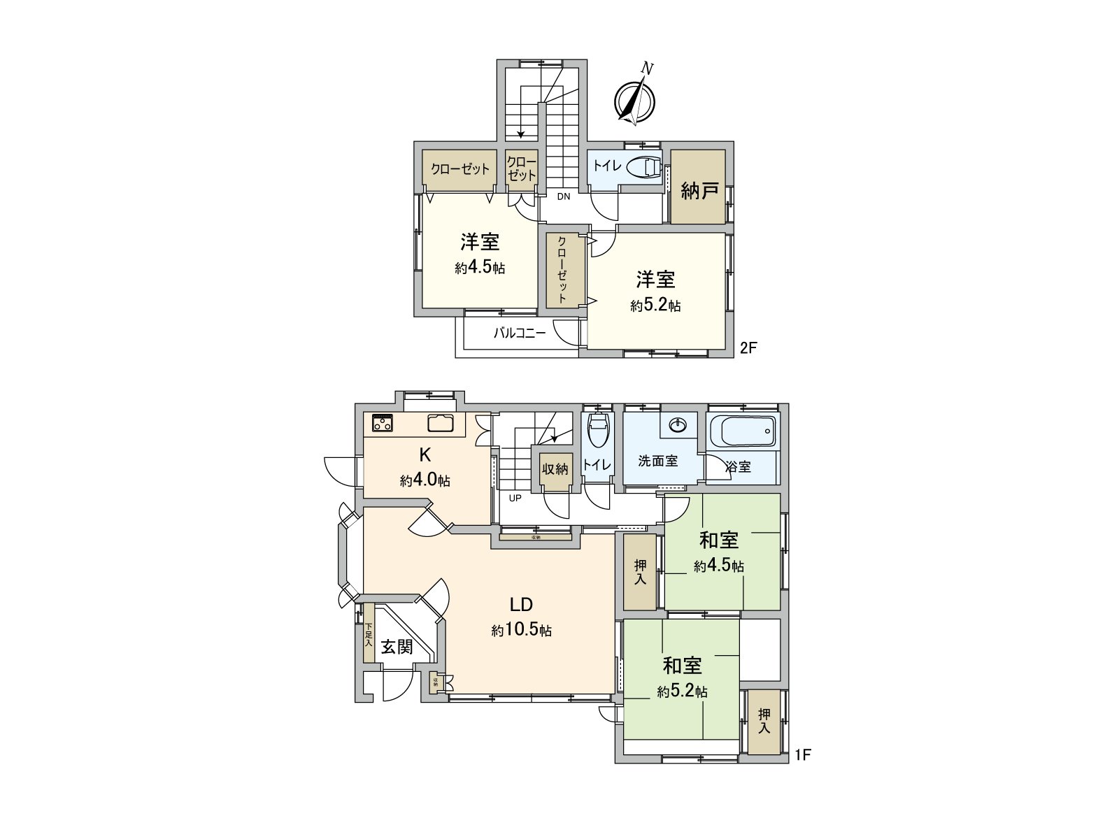 日式房间的有，是房型，木造2阶建，2004年3月築