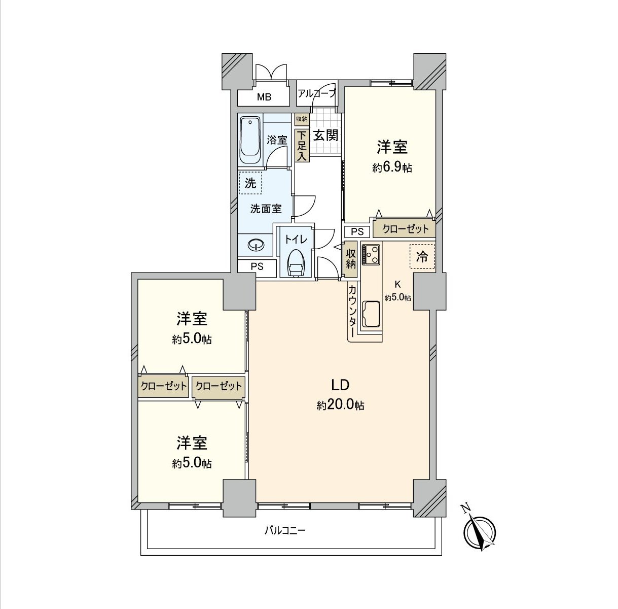 About 20 quires of living and dining room spaciousness, Southwest Orientation