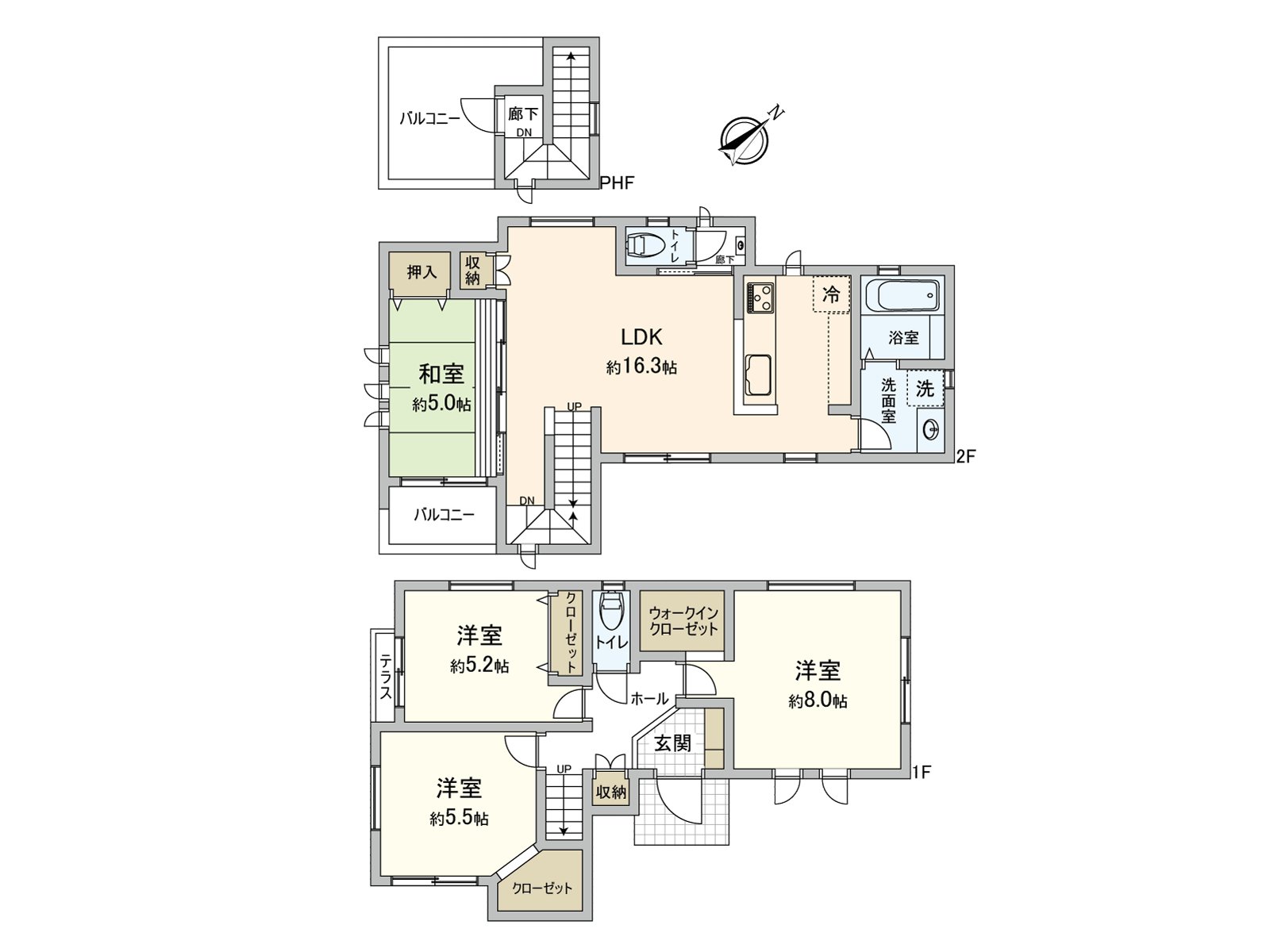 建築面積約30坪的4LDK型