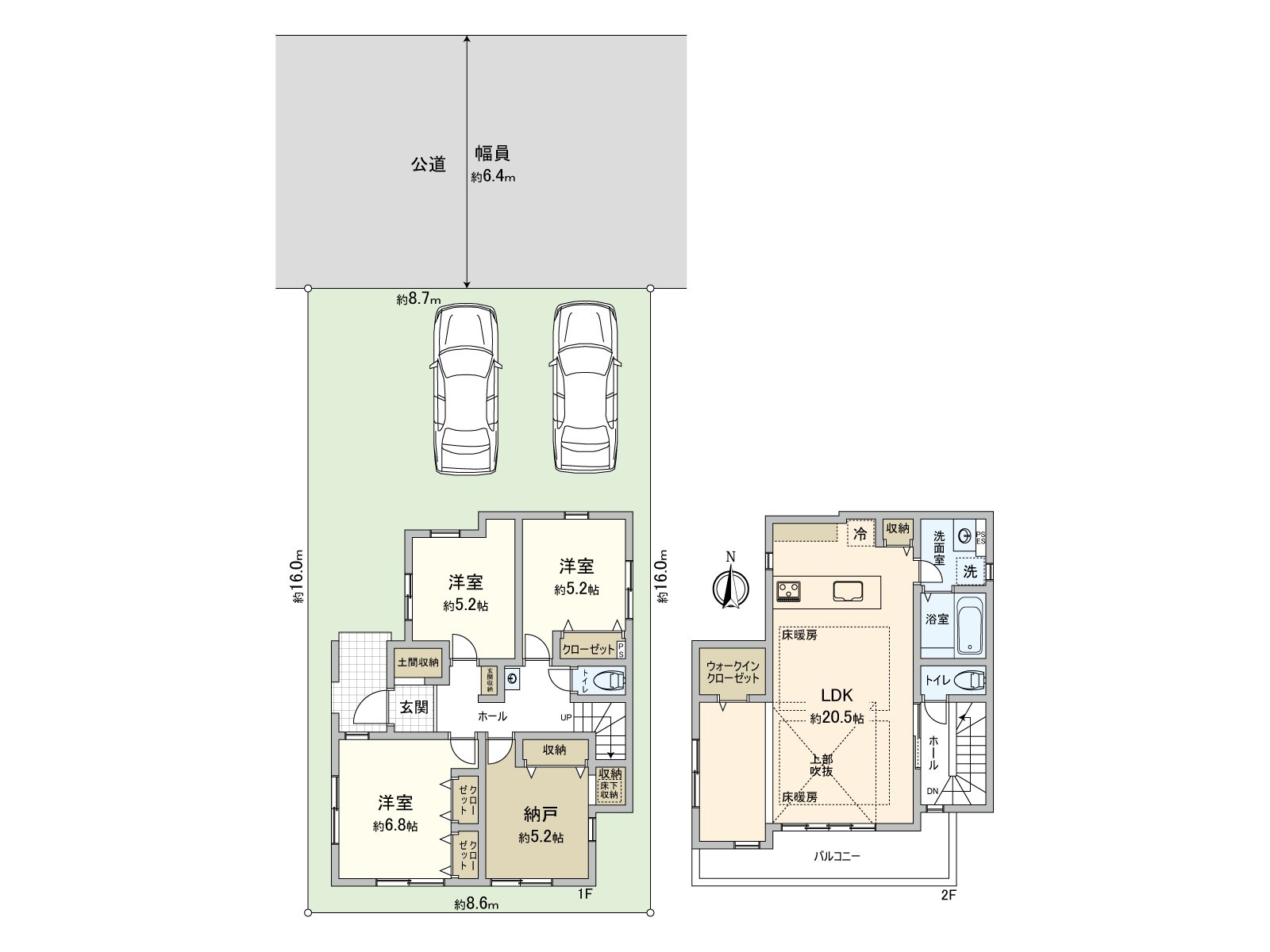 建筑面积约31坪的3SLDK型