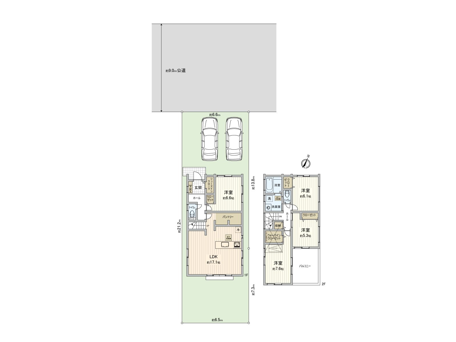 建築面積約31坪的4LDK型