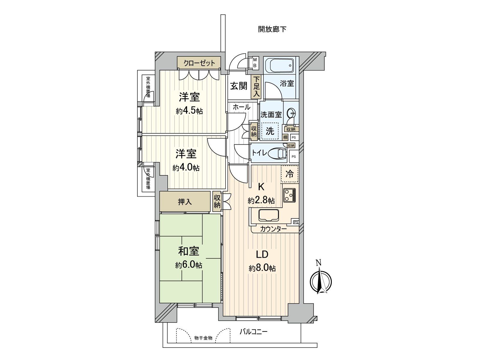 [房型图]西南采光房阳光，通风都良好