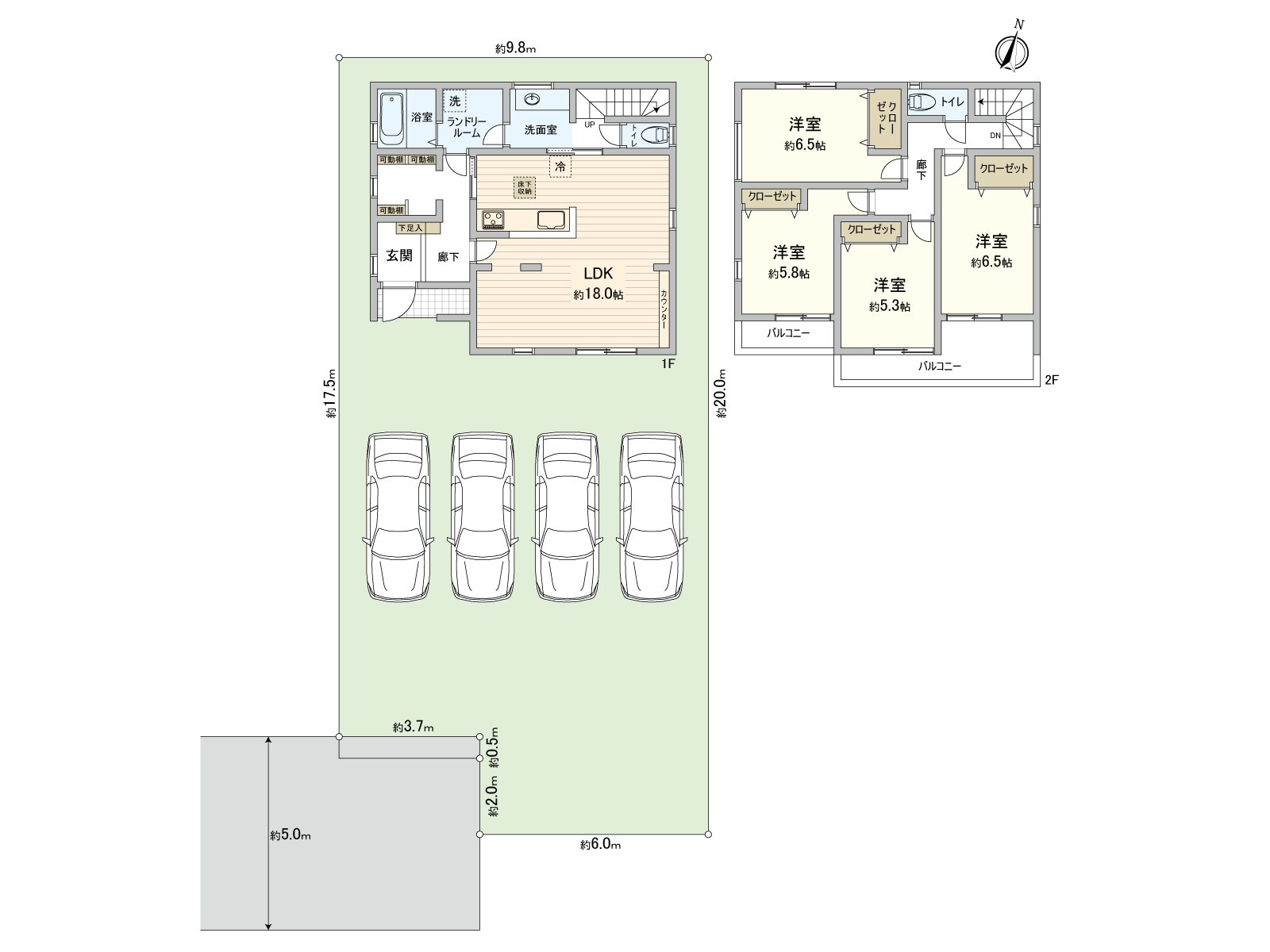 Plan with the ground type