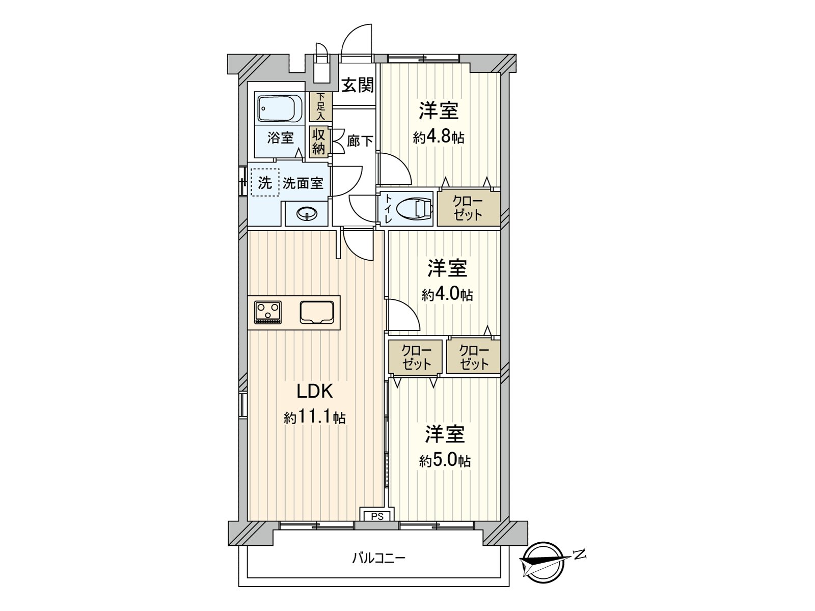 是表示全體房屋的版面設計的平面圖。對流跡線以及采光具有參考作用。