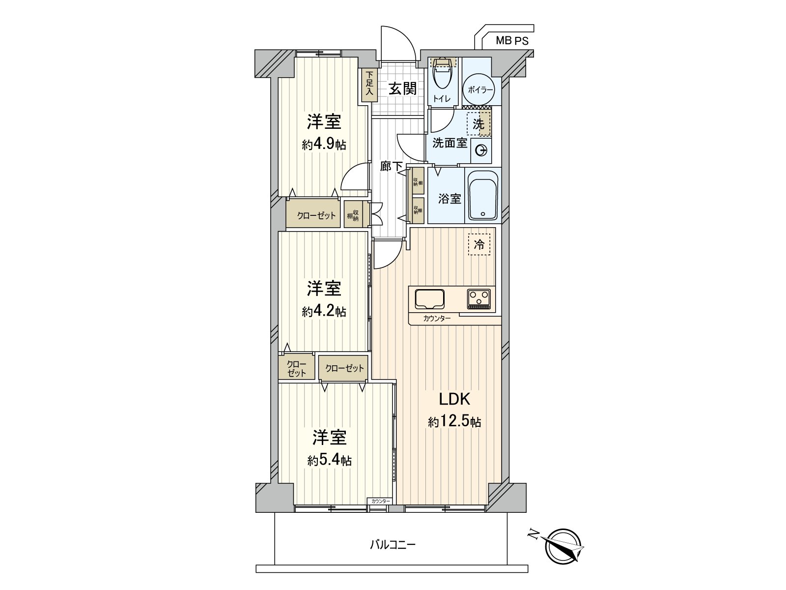 是表示全體房屋的版面設計的平面圖。對流跡線以及采光具有參考作用。