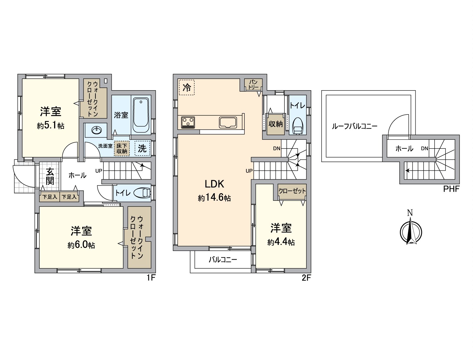 There are two places of walk-in closets