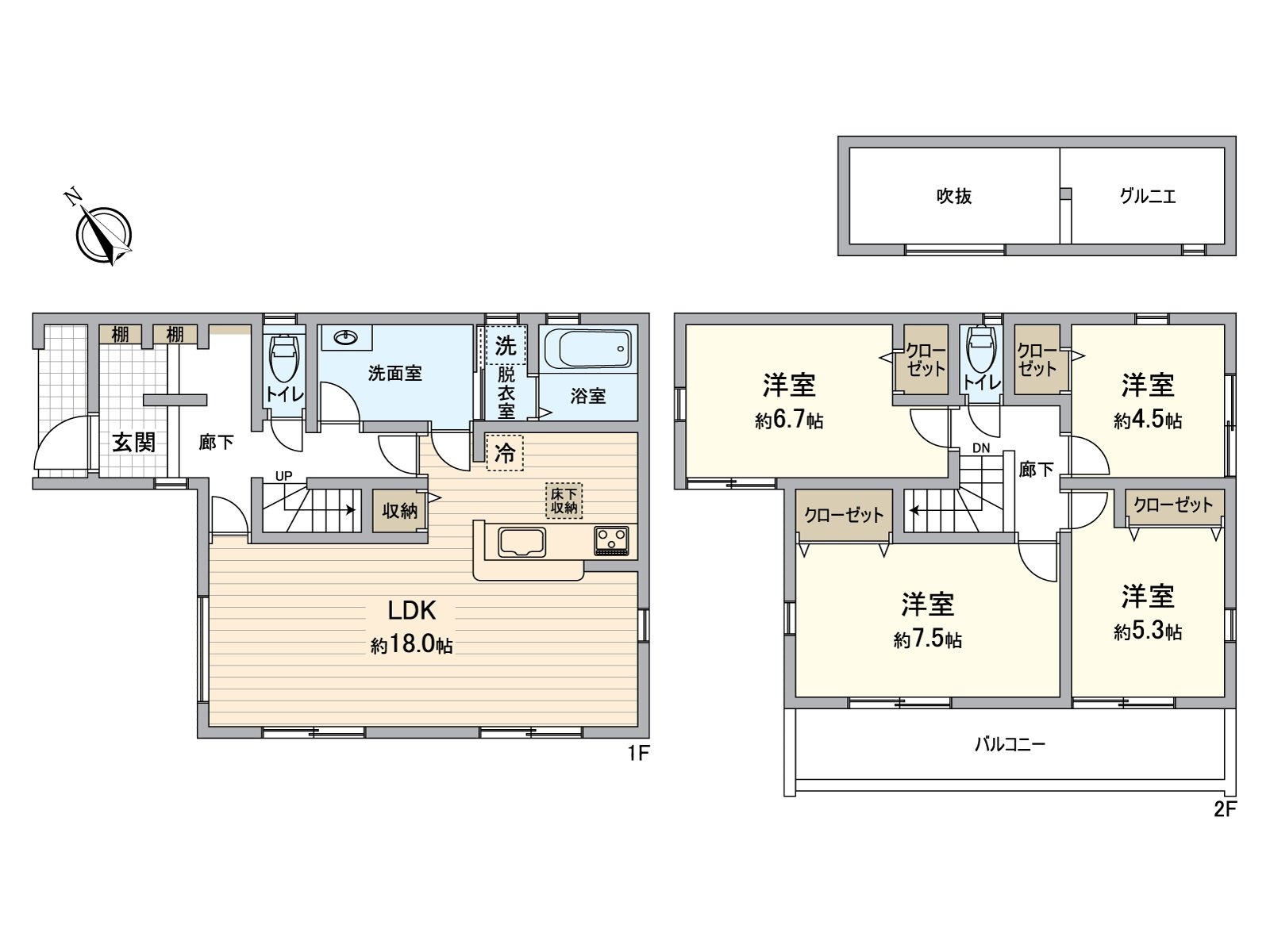 4LDK ･ island kitchen counter