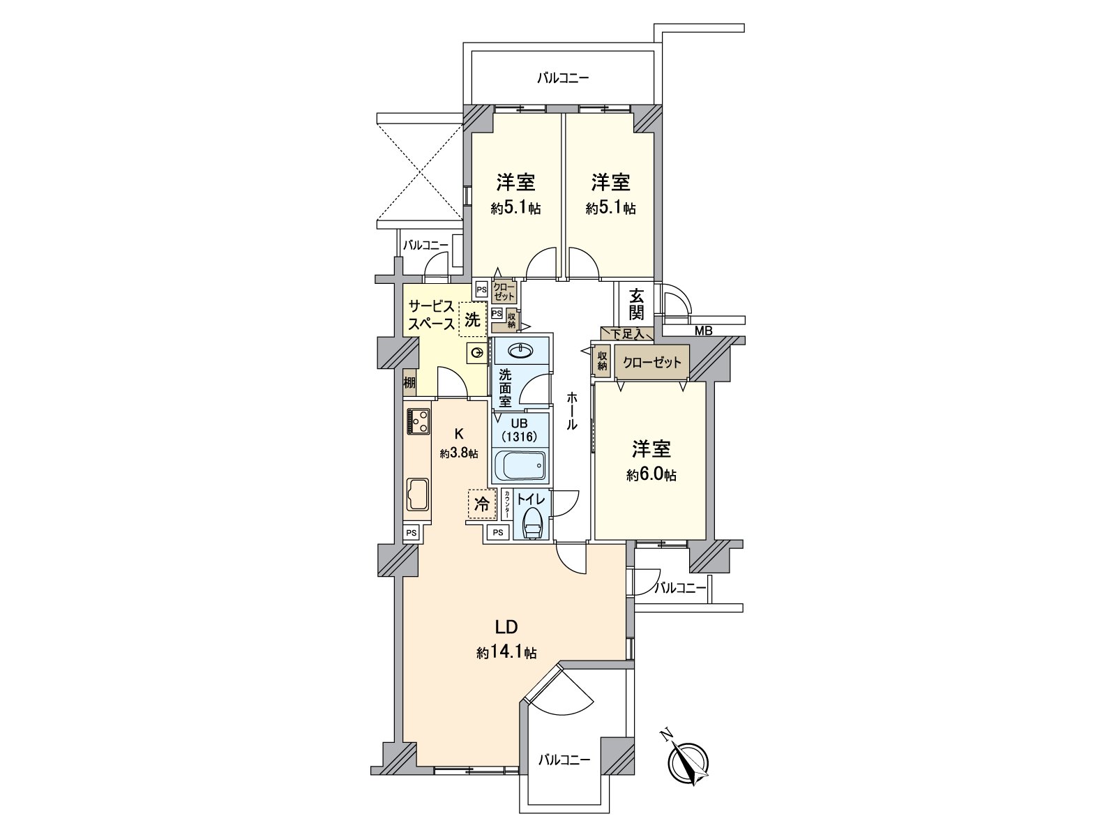 約14張塌塌米LDK