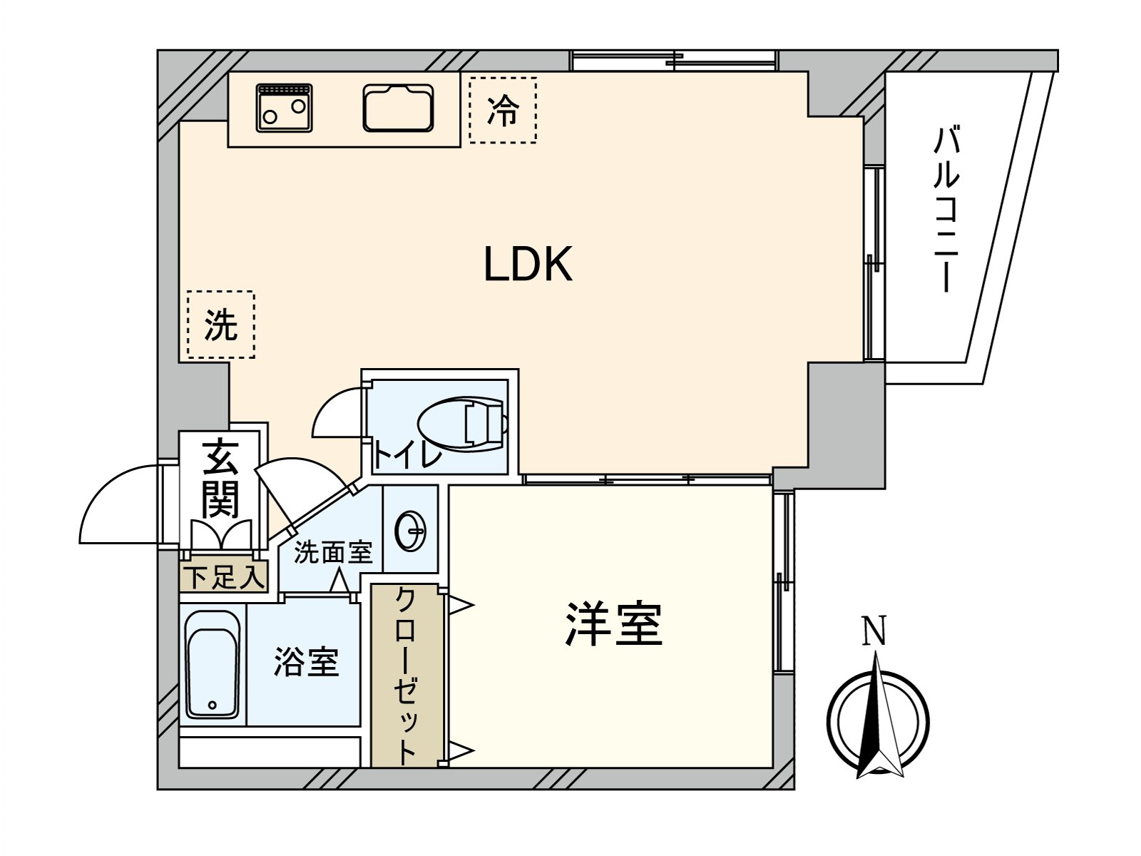 是钢筋混凝土构造、25户总户数的Mansion。对地上6层的4楼部分所在。室内翻新已经(2021年12月)。能在漂亮的家在清洁心情舒畅地开始新生活。