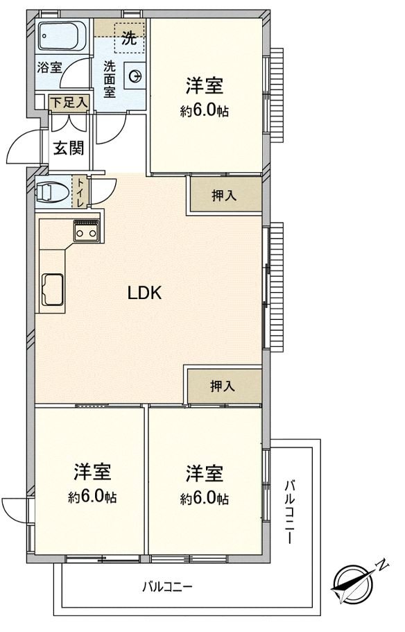 Because of Southeast ･ Northeast corner unit, an authority of ･ style per positive is good together. Area six quires of all rooms or more is secured.