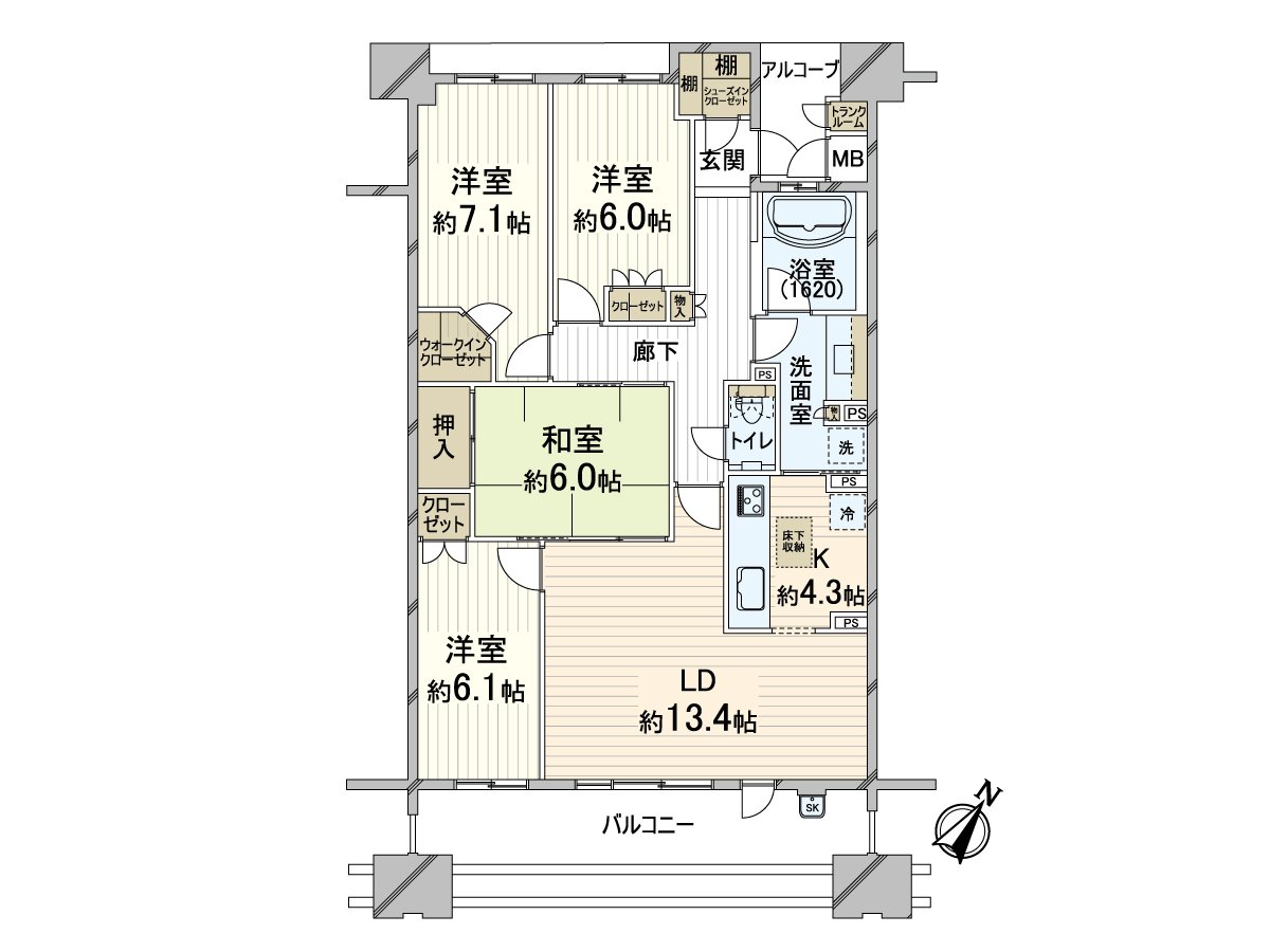 Floor plan (4LDK)
