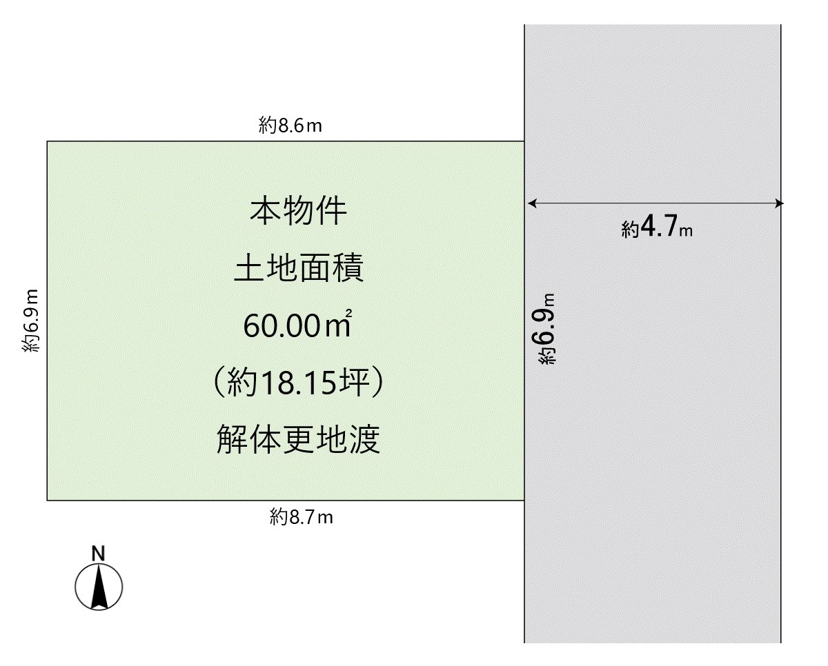 高槻市松川町の売地情報（FXEACA0D）｜三井のリハウス