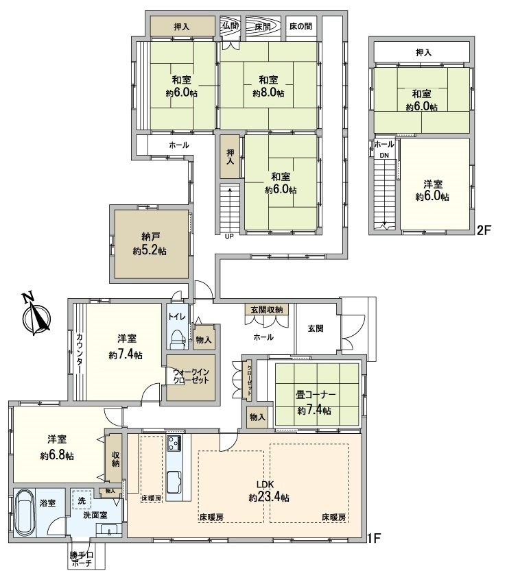 It is Layout of all floor plan 7SLDK.