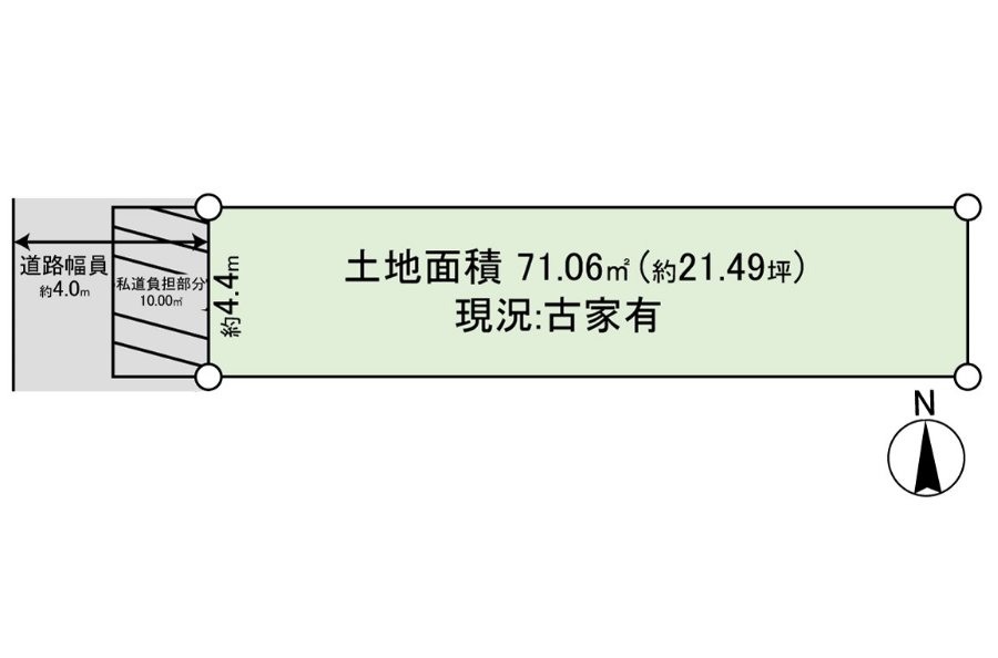 區劃圖。土地面積71.06平方公尺。