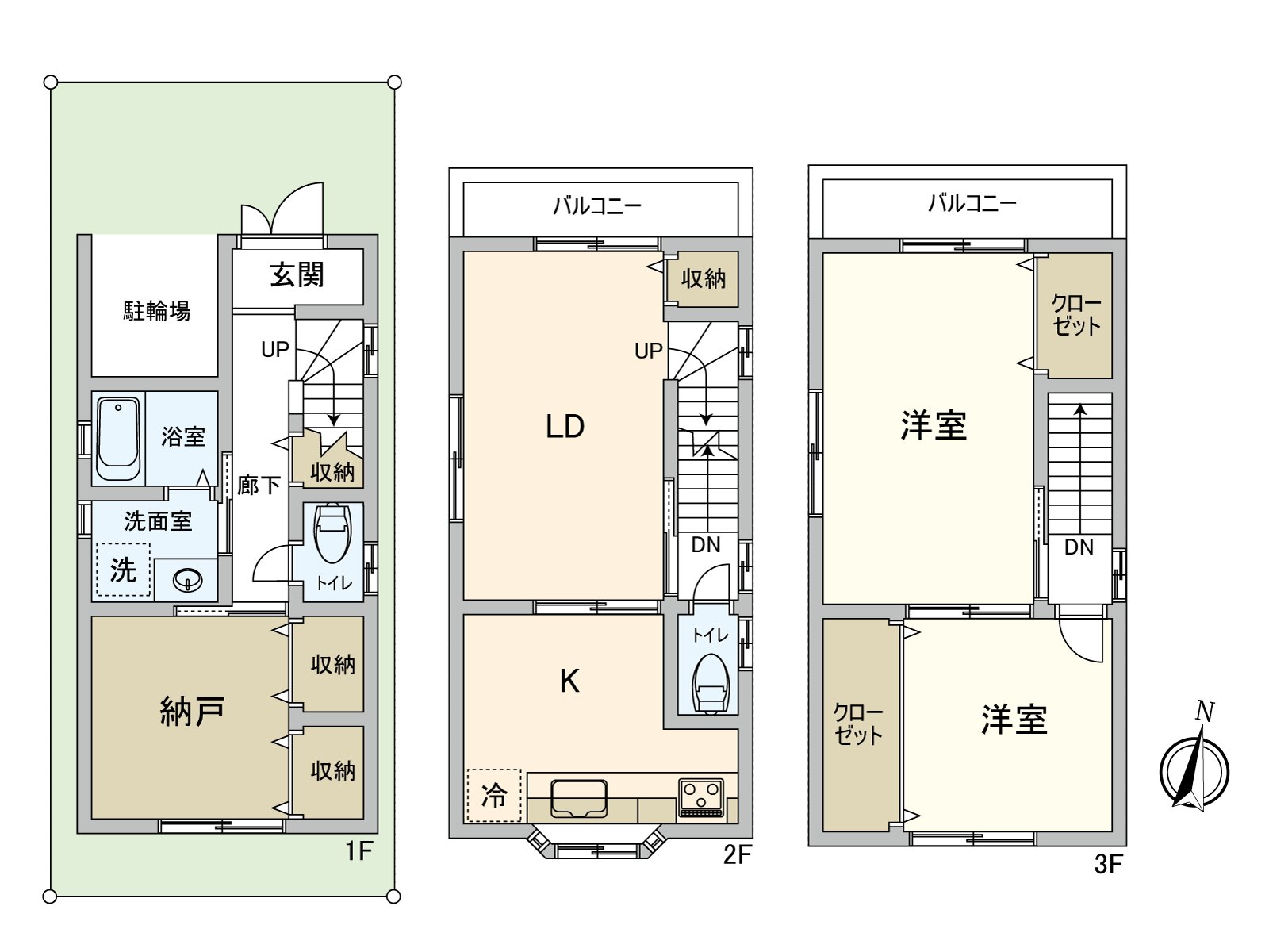 全樓層總面積：74.55平方公尺