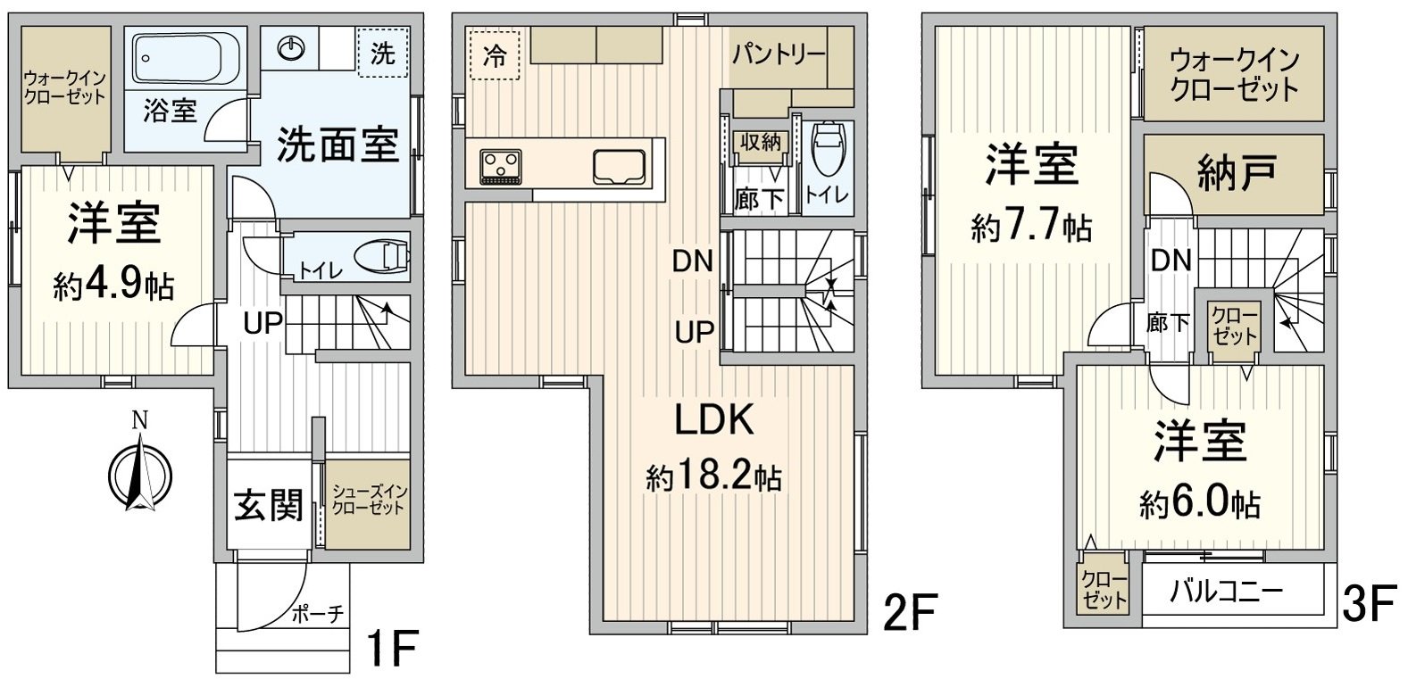 平面圖設備：附帶TV監視器的內部對講機